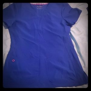 Heartsoul royal blue scrub top and bottoms